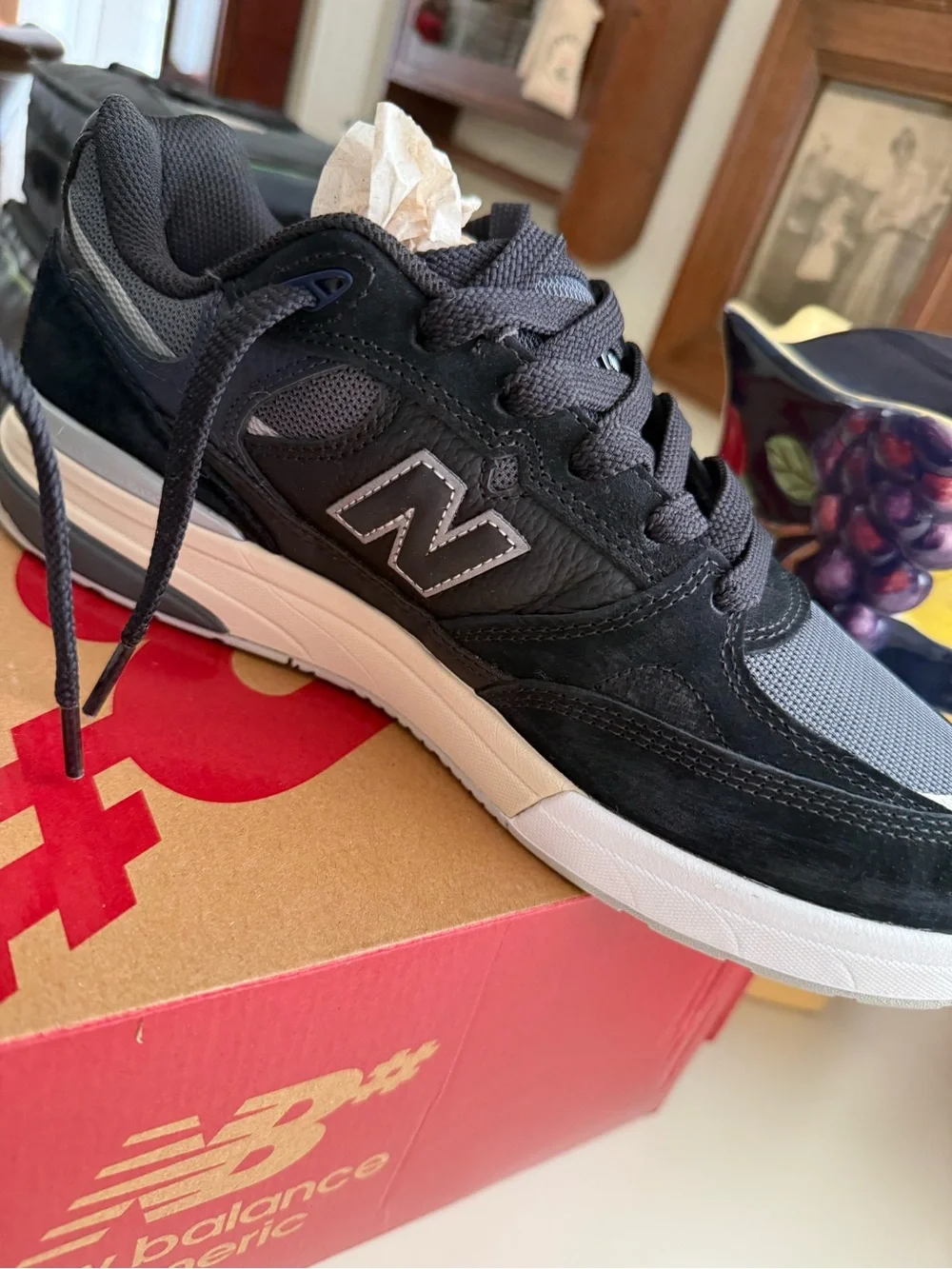 New Balance Black and Gray Andrew Reynolds 993-Style Men's Sneaker